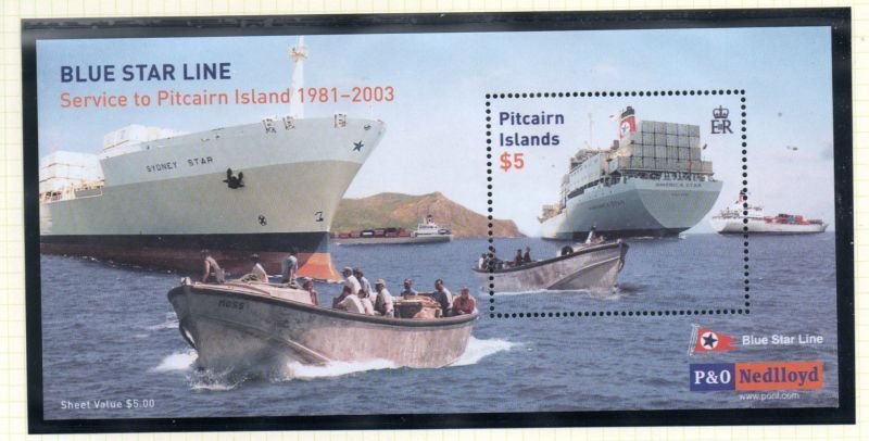 Pitcairn Islands Sc 571 2003 Bue Start Line stamp souvenir sheet mint NH