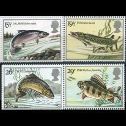 G.B. 1983 - Scott# 1011-4 Fishes Set of 4 NH