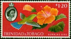 Trinidad & Tobago 1960 $1.20 Humming Bird SG296 Fine LMM