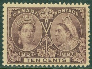 EDW1949SELL : CANADA 1897 Scott #57 Fine-Very Fine, Mint Original Gum. Cat $160.