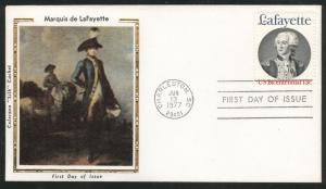 1716 FDC  on Colorano Silk Cache U/A