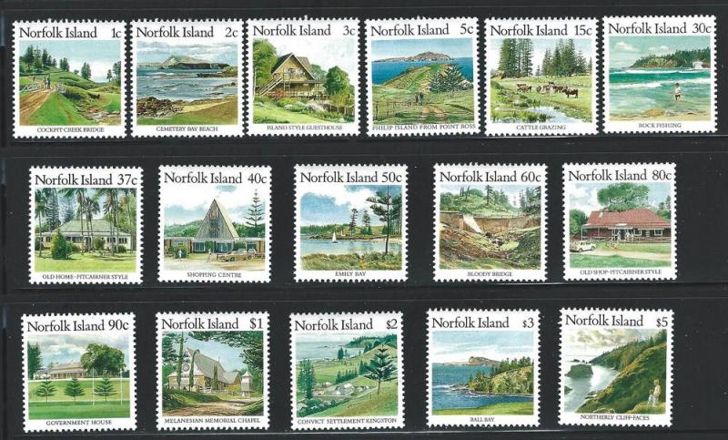 Norfolk Island    MNH SC#  401 - 416