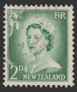 NEW ZEALAND YEAR 1955 - 59. SCOTT # 308. USED. # 2