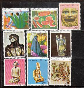 Panama Paintings 495-H CTO  VF NH