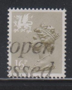 Great Britain,  WALES,  16p Machin (SC# WMMH29) Used