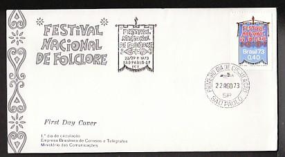 Brazil 1302 Folklore Festival 1973 U/A FDC 