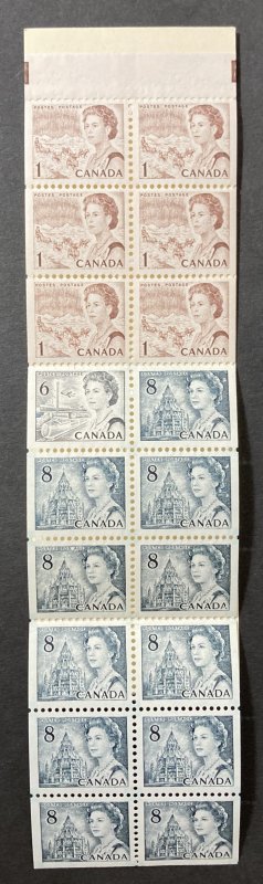 Canada 1971 #544r booklet(tagged), Library of Parliament, MNH(see note).