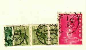 Nigeria #105, 108 (strip 3),142 used