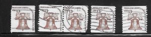 #1618 Used 5 stamps 10 Cent Lot (my23) Collection / Lot