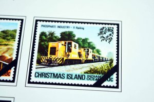 COLOR PRINTED CHRISTMAS ISLAND 1958-2010 STAMP ALBUM PAGES (94 illustr. pages)