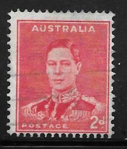 Australia 182: 2p George VI, used, F