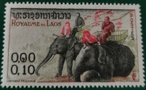 Laos: 1958 Laotian Elephants, 0.10 K.