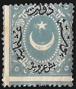 Turkey SC 24 * Crescent Overprint * MNH * 1869
