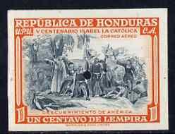 Honduras 1952 Fifth Birth Centenary of Isabella the Catho...