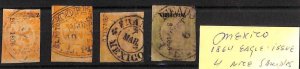 76615 - MEXICO -  1914  Lot of 4 USED stamps  - 1864 EAGLE ISSUE