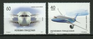 Macedonia 2012 ☀ Airplanes - MNH Set with error Makdonija ☀ MNH (**)