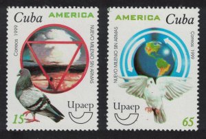 Caribic Doves Birds 2v 1999 MNH SG#4384-4385