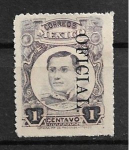 1921 Mexico ScO145 1c Ignacio Zaragoza MHR