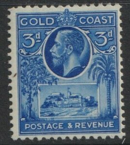 Gold Coast Sc# 103 KGV 3 pence 1928 issue MMH CV $4.50