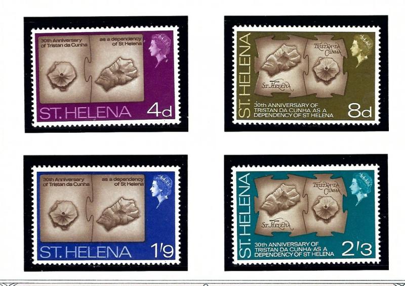 St Helena 201-04 MNH 1968 Tristan Independence Anniv