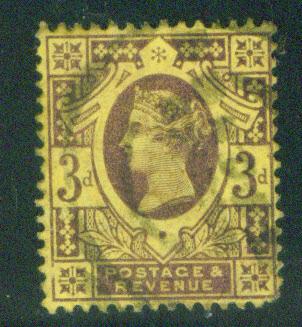 Great Britain Scott 115 1887 Queen Victoia CV$3.75