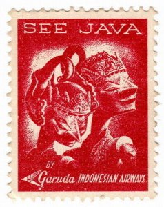 (I.B) Indonesia Cinderella : Java Trade Label (Garuda Airways)