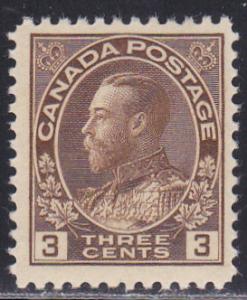Canada # 108, Mint Hinged 