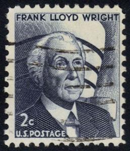 US #1280 Frank Lloyd Wright & Guggenheim Museum, used (0.25)