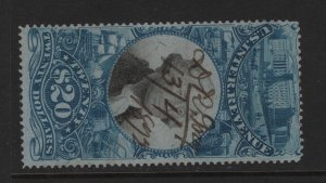 R129 VF used revenue stamp light cancel nice color cv $ 800 ! see pic !