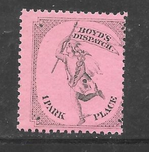 #20L56 MNH Boyd's Local Dispatch Single (my1788)