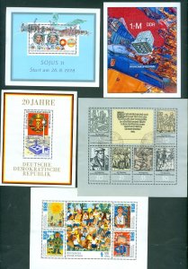 DDR. Germany. 1960-70is. 7 Different Souvenir Sheet. With Fault, Damaged.