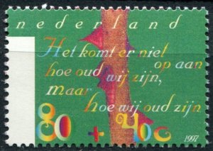 Netherlands Sc#B700 MNH, 80c+40c multi, Summer Stamps 1997: The Elderly and t...