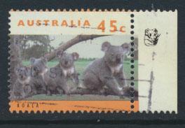 Australia SG 1456  Used  - 1 koala right margin-  wildlife Koala