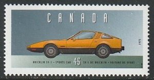 1996 Canada - Sc 1605y - MNH VF -1 single - Vehicles -5- Bricklin Sports Car