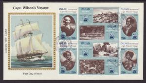 Palau 40a Captain Wilson Colorano U/A FDC