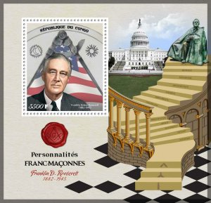 Franco Delano Roosevelt Masons US Presidents Freemasonry MNH stamps set