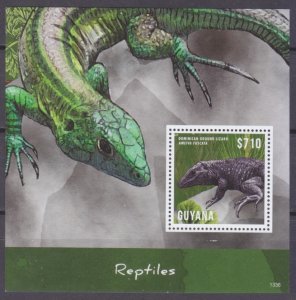 2013 Guyana 8702/B890 Reptiles / Lizards 7,50 €