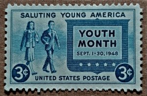 United States #963 3c Salute to Youth MNG (1948)