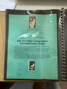 USPS Souvenir Page Scott 2074 ,1984 soil and water conservation stamps