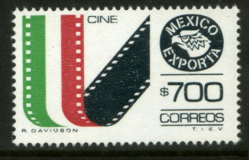 MEXICO Exporta 1498 $700P Movies Fosfo Paper 10 MINT, NH. VF.