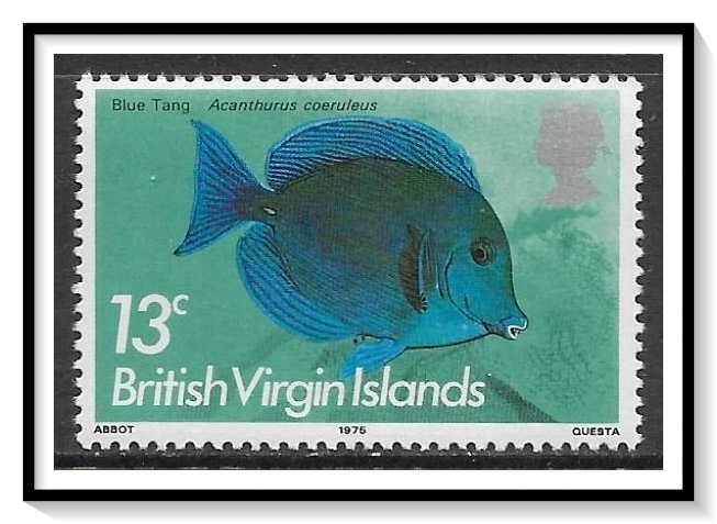 British Virgin Islands #291 Blue Tang MNH