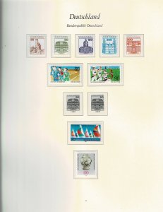 1982-1988 Germany Stamp Collection in Very Nice Borek Binder