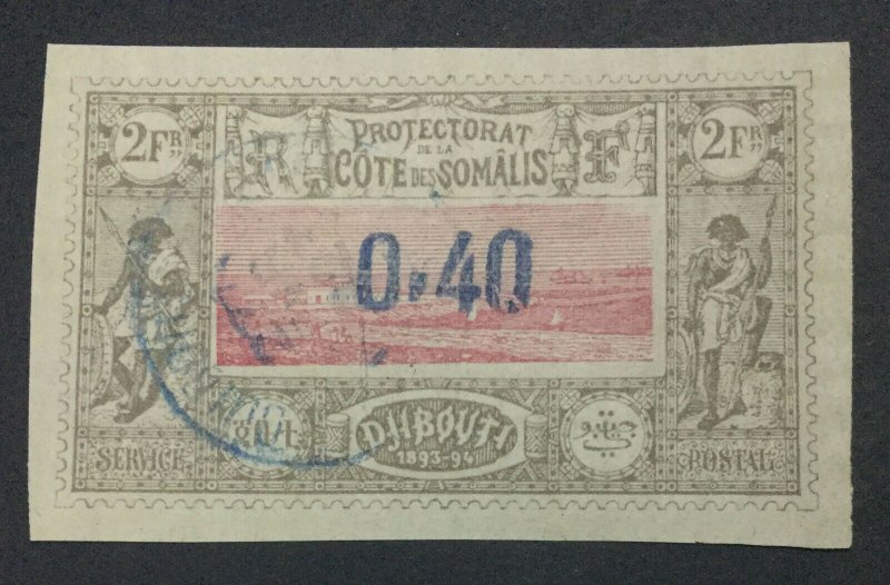 MOMEN: FRENCH SOMALI SOMALIS COAST SC #26 1902 USED LOT #60847