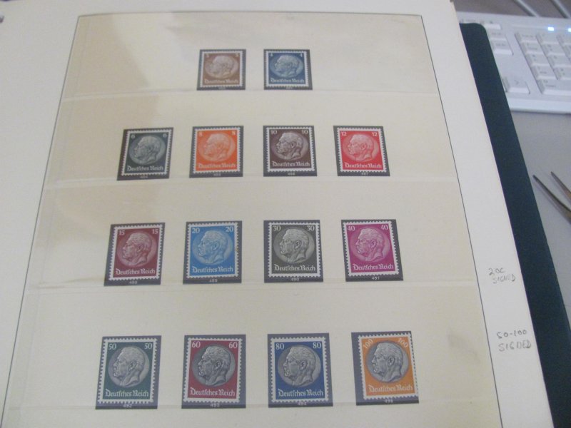 Germany 1933 MNH SIGNED SCHLEGEL SC 401-414  VF/XF 1100 EUROS (174)