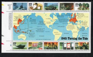 ALLY'S STAMPS US Plate Block Scott #2765 29c World War II 1943 [10] MNH [F-63]