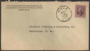 1935 West Virginia - Nitro, Mar 12 Corner Card