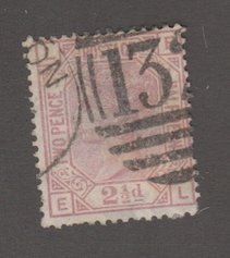 Great Britain Scott #67 Plate 7 Stamp - Used Single