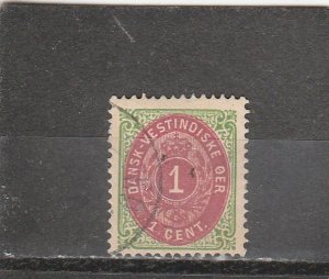 Danish West Indies  Scott#  5b  Used  (1874 Numeral of Value)