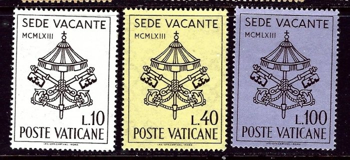 Vatican 362-64 MLH 1963 set    (ap4251)