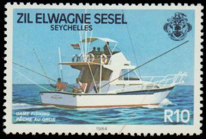 Seychelles Zil Ellwannyen Sesel #80-83, Comp Set(4), 1984, Fish, Sports, Neve...